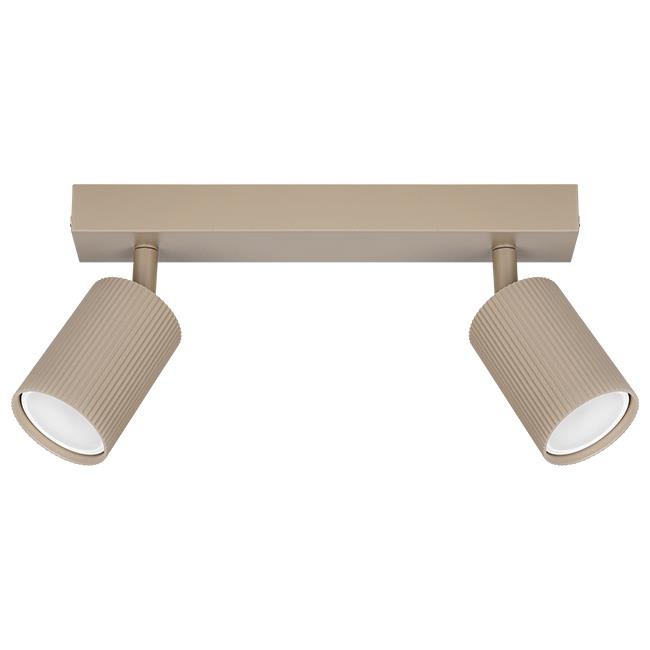 Ceiling light LUCERNO, GU10x2, beige - Image 3