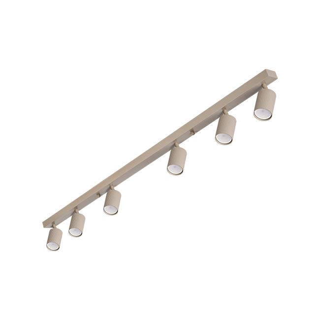 Ceiling light LUCERNO, GU10x6, beige