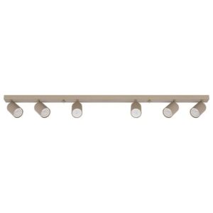 Ceiling light LUCERNO, GU10x6, beige