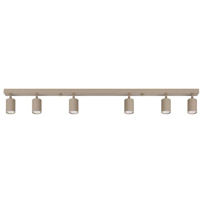 Ceiling light LUCERNO, GU10x6, beige - Image 3