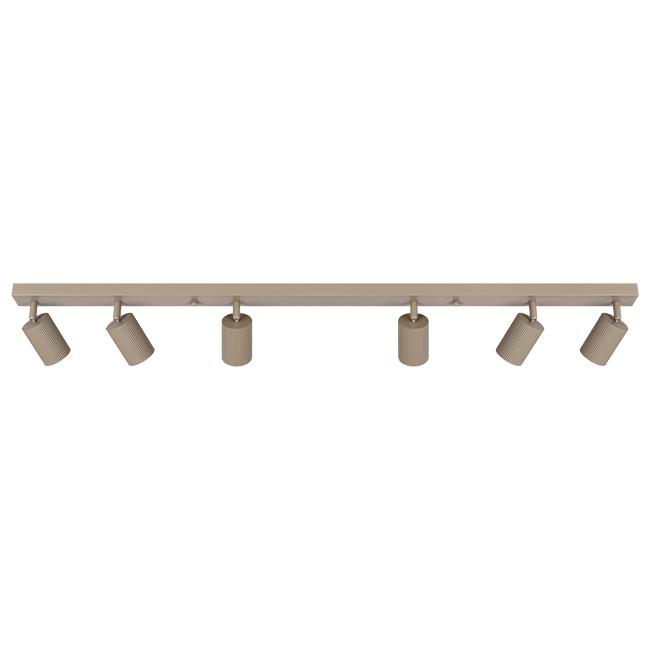 Ceiling light LUCERNO, GU10x6, beige - Image 5