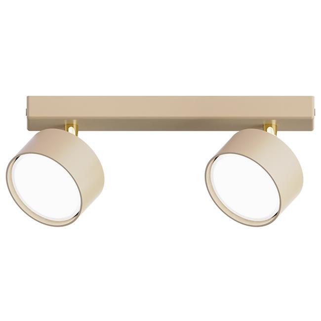Ceiling and wall light CAPRIS movable, GX53x2, beige