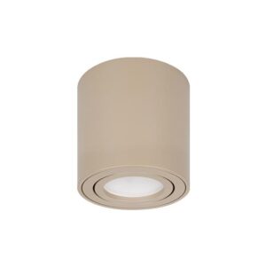 Bogen GU10 surface mounted cylinder, without glass, beige