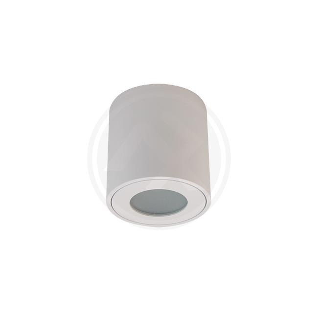 Bogen GU10 surface mounted cylinder, IP54, white