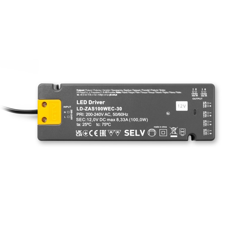 Power supply EASY CLICK, 12V, 100W, mini AMP connection - Image 3