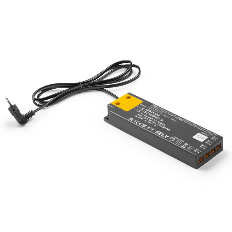 Power supply EASY CLICK, 12V, 20W, mini AMP connection