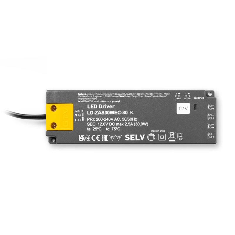Power supply EASY CLICK, 12V, 30W, mini AMP connection - Image 3