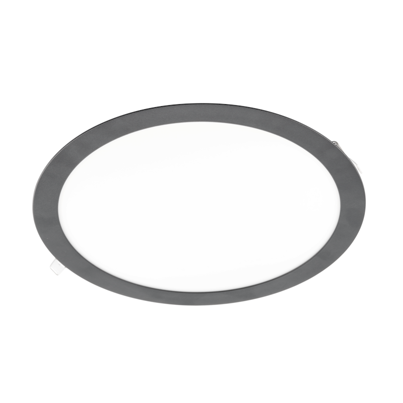 LED recessed light ORIS PLUS round 24W, 3000K, 2000lm, 120°, black
