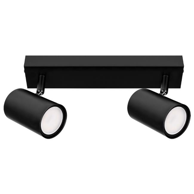 Ceiling and wall light movable RICHI, GU10x2, 2 pcs spot, black - Image 2