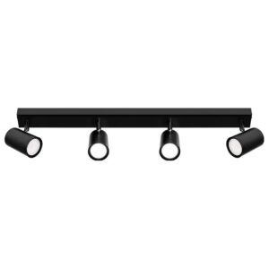 Ceiling light movable RICHI, GU10x4, 4 pcs spot, black