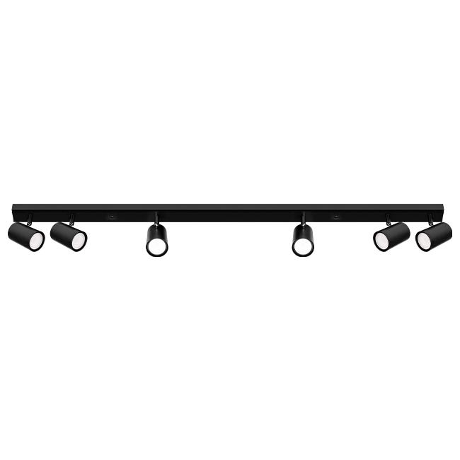 Ceiling light movable RICHI, GU10x6, 6 pcs spot, black - Image 3