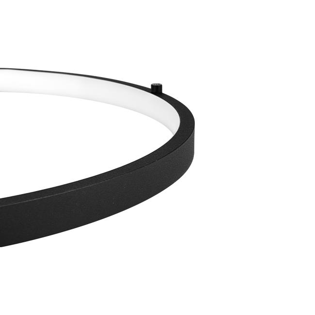 LED pendant light LYNX 32W/64W with two rings + remote, Ø600mm, 3000K/4000K/6500K, 120°, black - Image 4