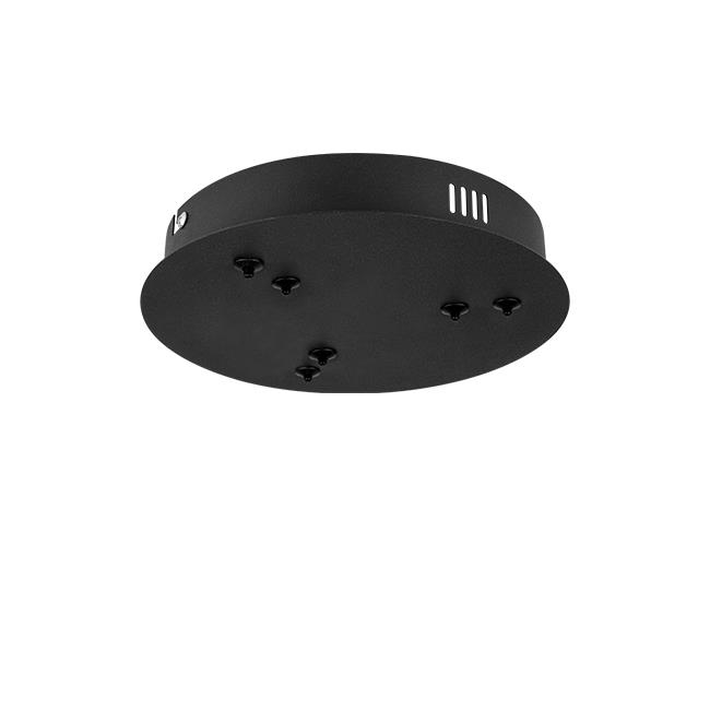 LED pendant light LYNX 32W/64W with two rings + remote, Ø600mm, 3000K/4000K/6500K, 120°, black - Image 6